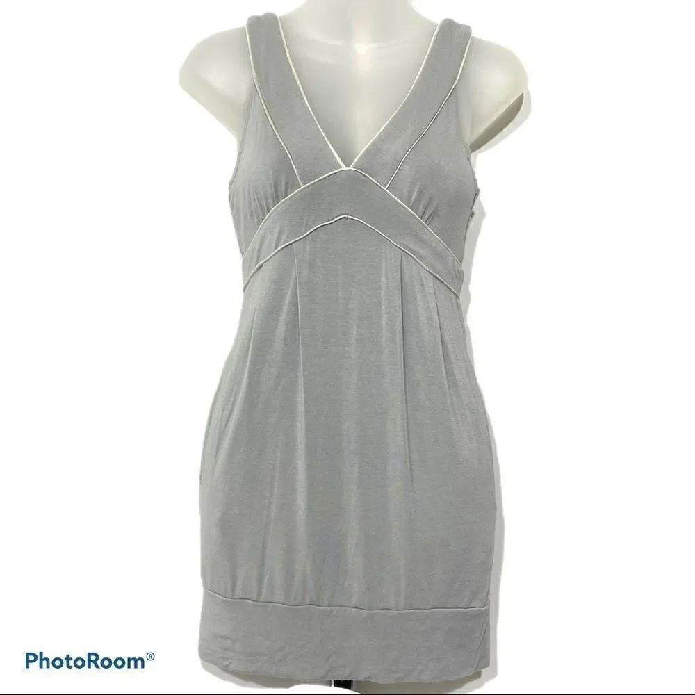MINKPINK mini dress v-neck pockets XS jersey knit
